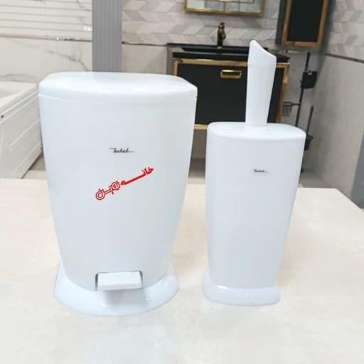 سطل و فرچه حباب مدل ایلیا رنگ تمام سفید فیلبندشاپ مدل 846489