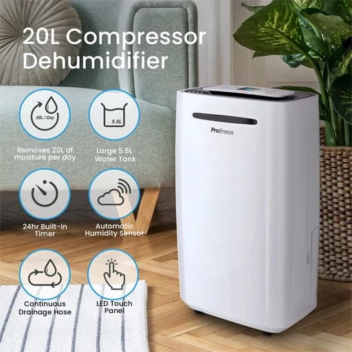 رطوبت گیر 20 لیتری Probreeze مدل PB-08 — تصویر ۲