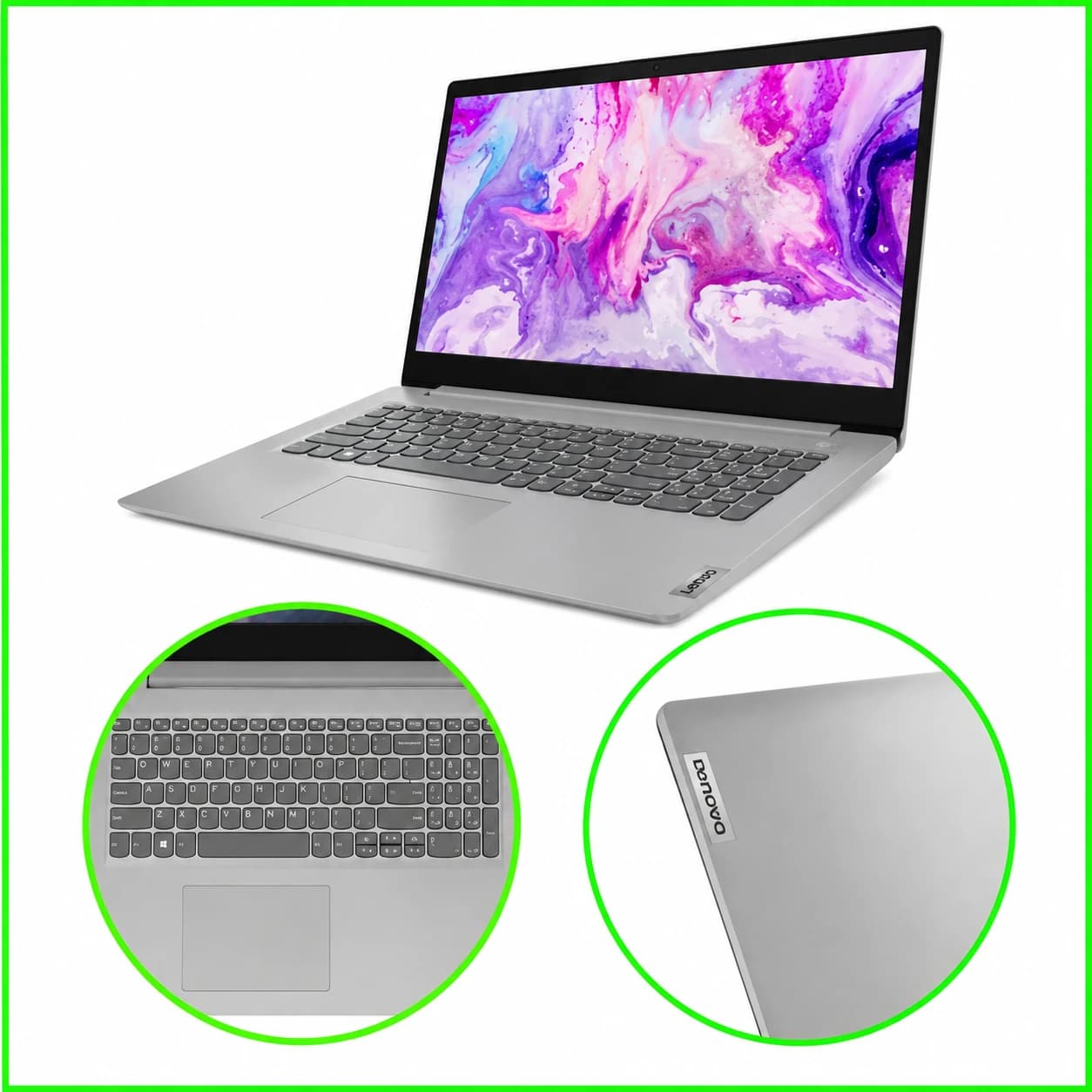 لپ‌تاپ لنوو IdeaPad L3 با پردازنده Core i5-10210U، رم ۸ گیگابایت، گرافیک MX130 و حافظه ۵۱۲ گیگابایت SSD