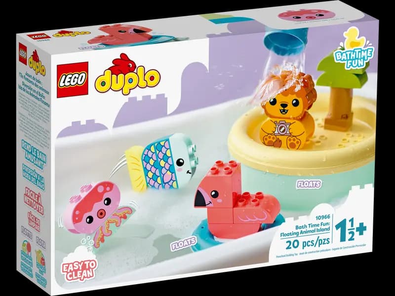 لگو Bath Time Fun: Floating Animal Island سری دوپلو کد 10966 — تصویر ۲