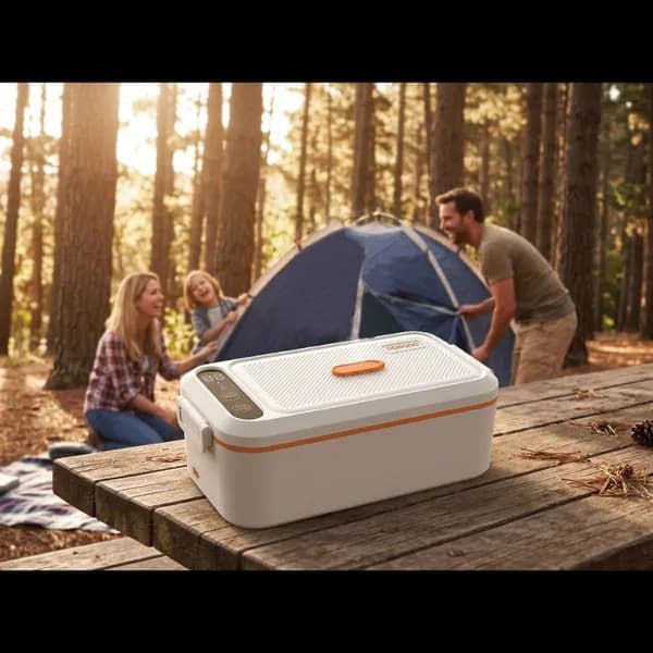 ظرف غذای شارژی و برقی قابل حمل پرودو مدل Porodo Lite Lunch Electric Lunch Box — تصویر ۴
