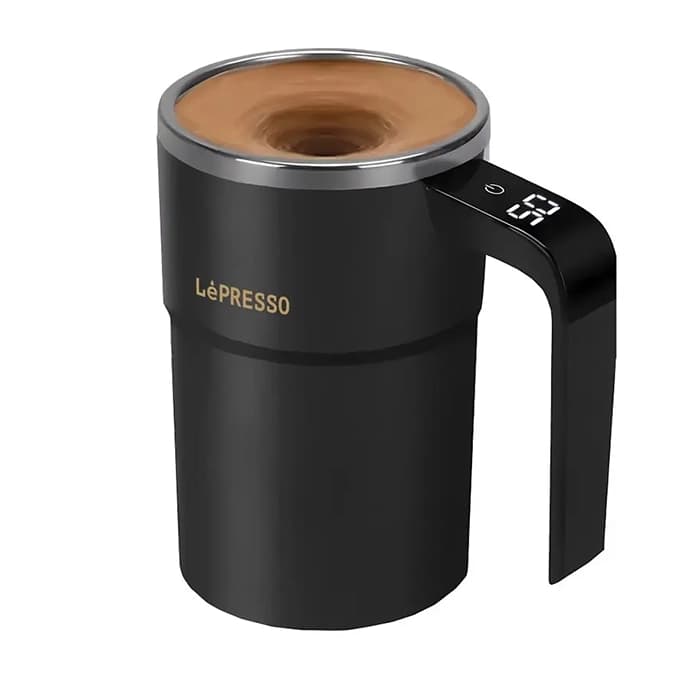 ماگ همزن مغناطیسی لپرسو مدل LePresso Stirmagic Auto Stirring Mug