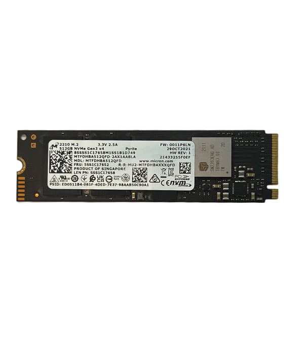 هارد لپ تاپ Micron 512GB M2 GEN3 NVMe SSD