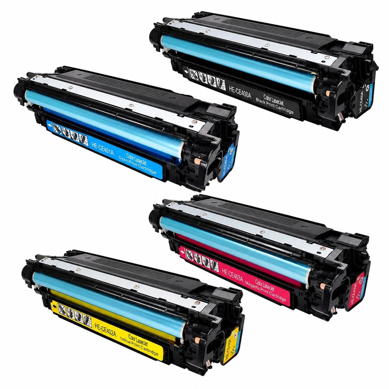 ست ۴ رنگ کارتریج اورجینال اچ پی HP 307A (CE740A – CE741A – CE742A – CE743A) -ساخت ژاپن