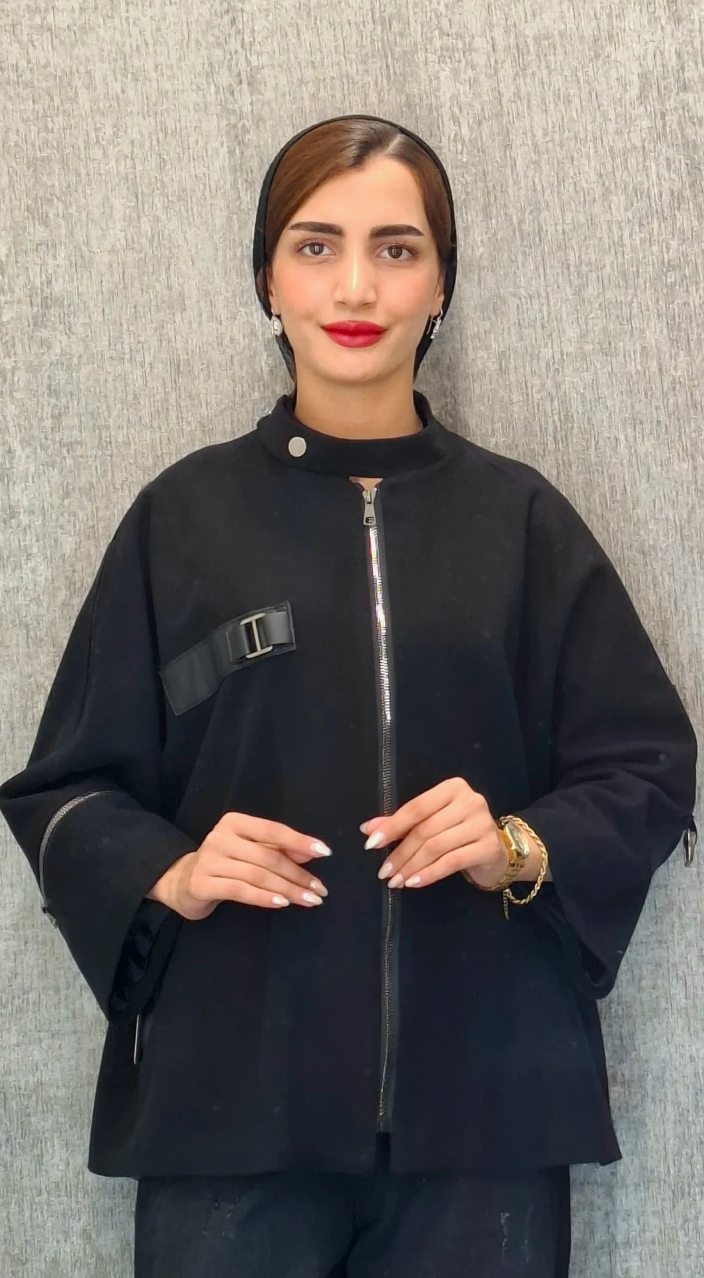 کاپشن فوتر شنل قاپک‌دار(زنانه) — تصویر ۴