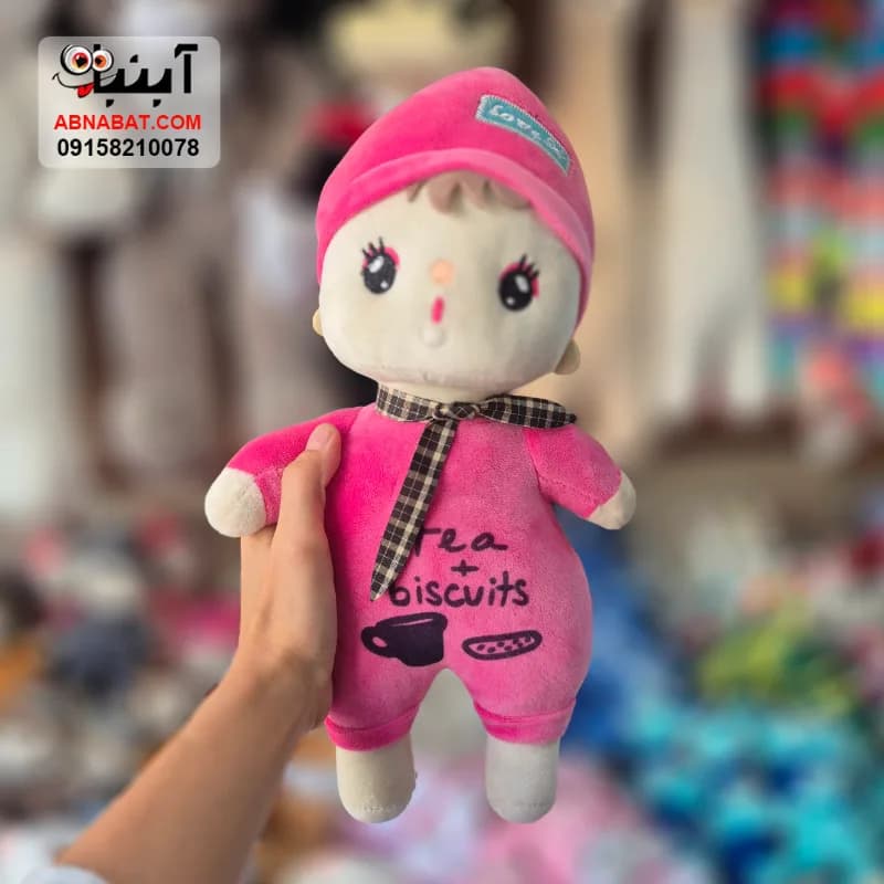 عروسک پسر بیسکوئیتی صورتی 30 سانتی کد 1510 — تصویر ۲
