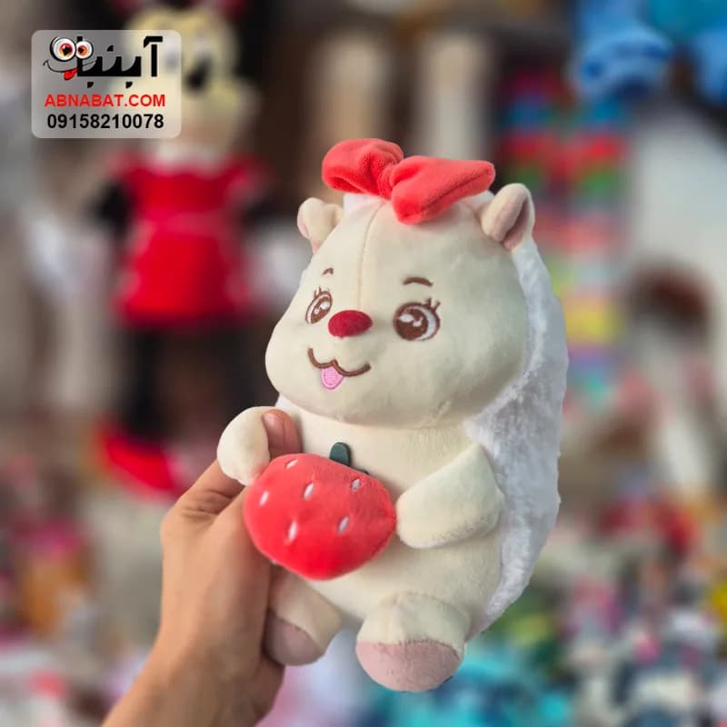 عروسک خارپشت بنفش 25 سانتی کد 1506 — تصویر ۴