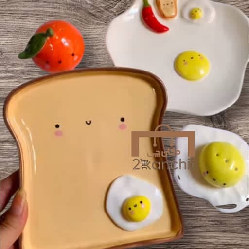 ظرف صبحانه خوری دست ساز سرامیکی