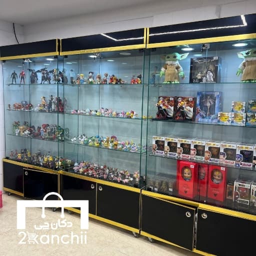 ویترین شیشه ای های گلاس مشکی کمددار