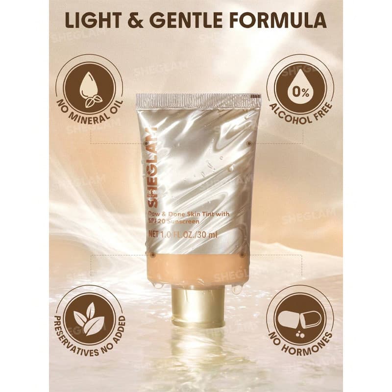 کرم پودر مایع SPF20 شیگلم مدل Chantilly شماره 05 مناسب برای انواع پوست حجم 30 میلیلیتر — تصویر ۲