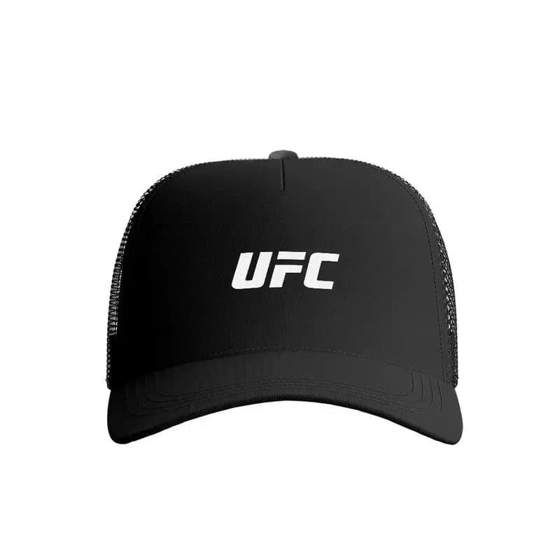 کلاه کپ پاد آفرین مدل UFC طرح ساده جنس کتان قابل تنظیم محافظت در برابر آفتاب — تصویر ۲