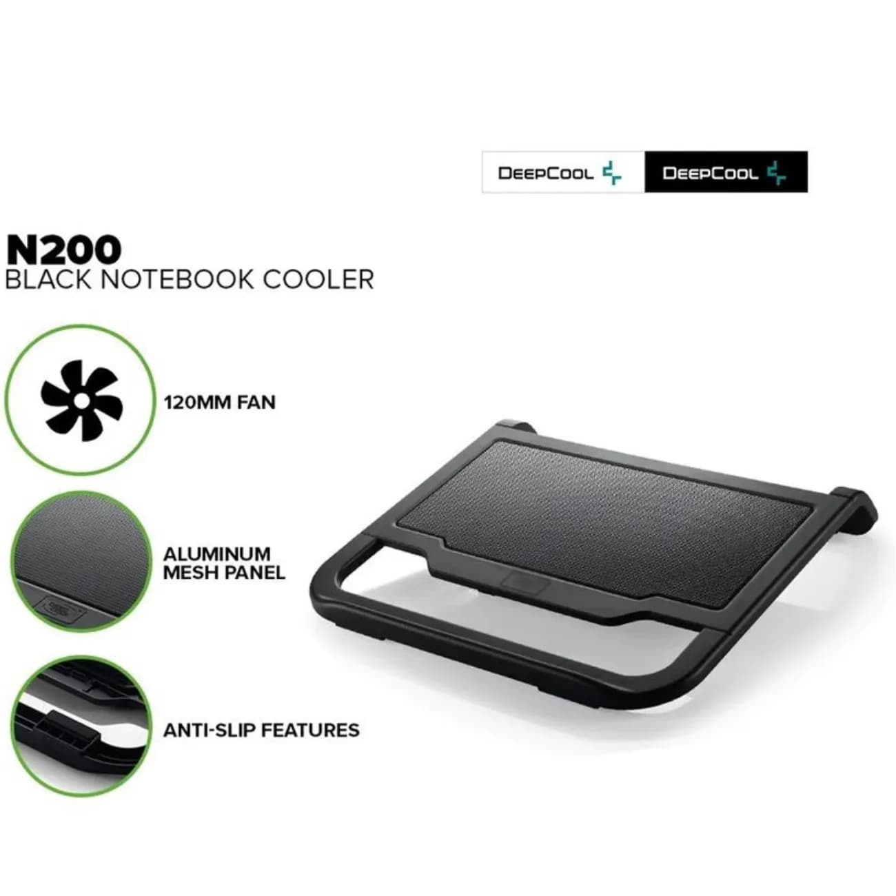 پایه خنک کننده لپ تاپ دیپ کول DeepCool مدل N200 با فن 120 میلی متر — تصویر ۶