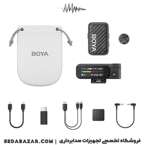 BOYAMIC 2-03 میکروفون یقه ای بی سیم موبایل و دوربین