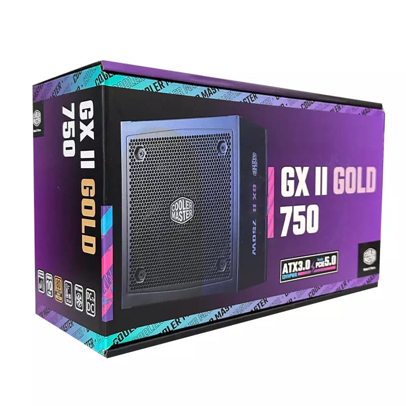 پاور 750 وات Cooler master GXII Gold 750W استوک در حد نو گارانتی تا 1406/07 — تصویر ۷