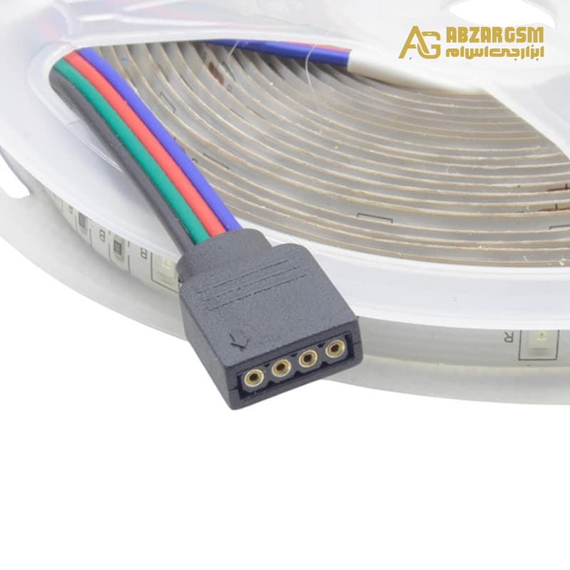 پک کامل LED نواری RGB به همراه کنترلر و ریموت و آداپتور — تصویر ۵
