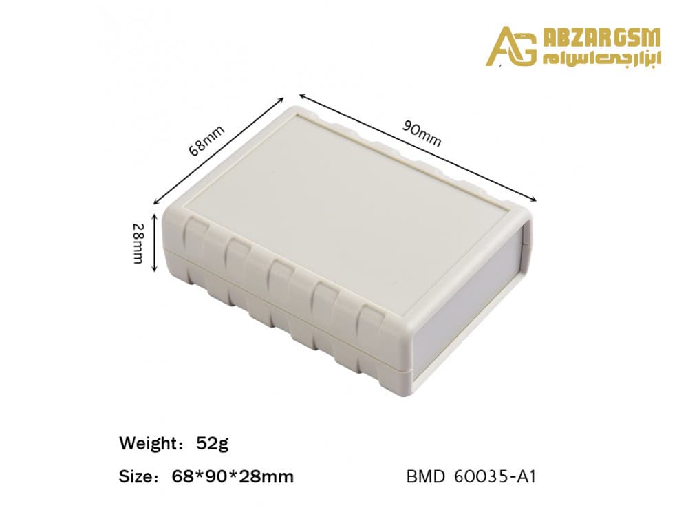 جعبه برد پلاستیکی چهار تکه مدل BMD سایز 90x68x28mm — تصویر ۳