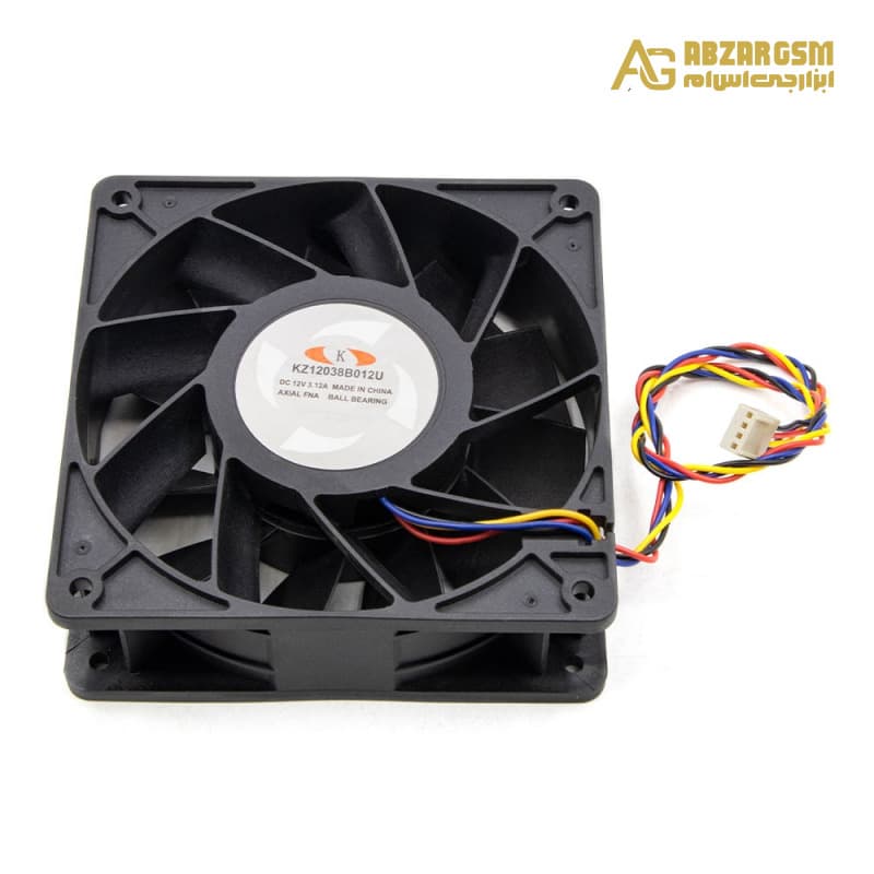 جت فن بلبرینگی 12V-3.12A سایز 12x12x3.8 مدل KZ12038B012U — تصویر ۳