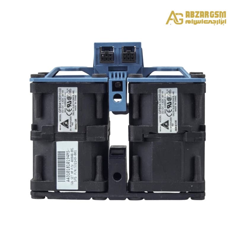 جت فن دوبل 12V-1.82A قاب دار دوتایی سایز 4x4x5.6cm مارک DELTA ELECTRONICS مدل GFB0412EHS — تصویر ۳