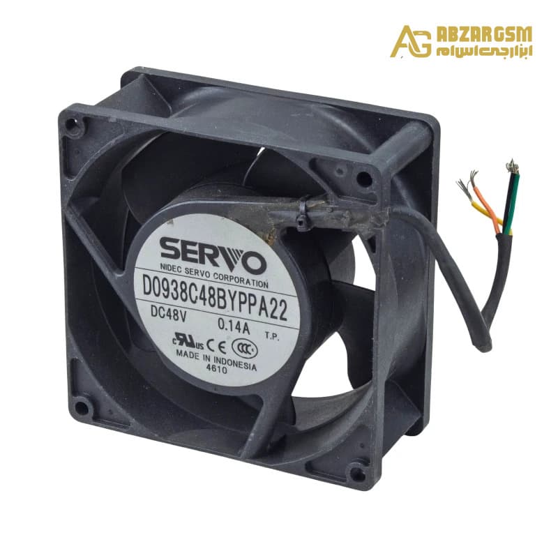 جت فن 48V-0.14A سایز 9.2×9.2×3.8cm مارک Nidec Servo مدل D0938C48BYPPA22