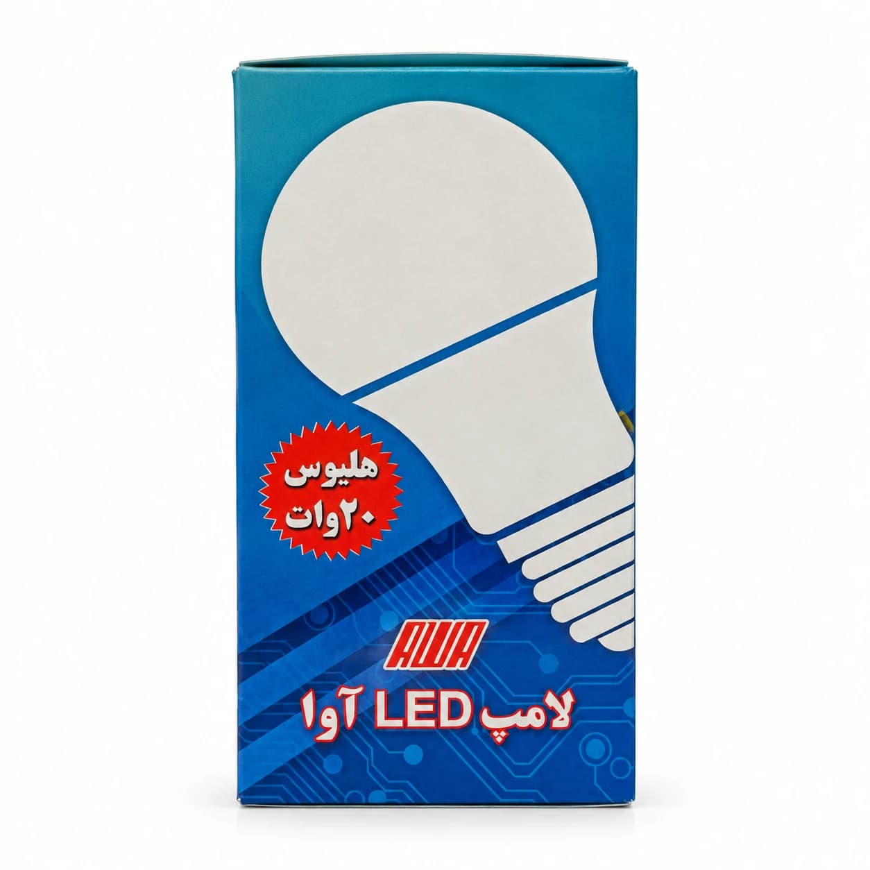 لامپ ال ای دی 20 وات سهند آوا مدل هلیوس(حبابی)پایه E27 — تصویر ۲