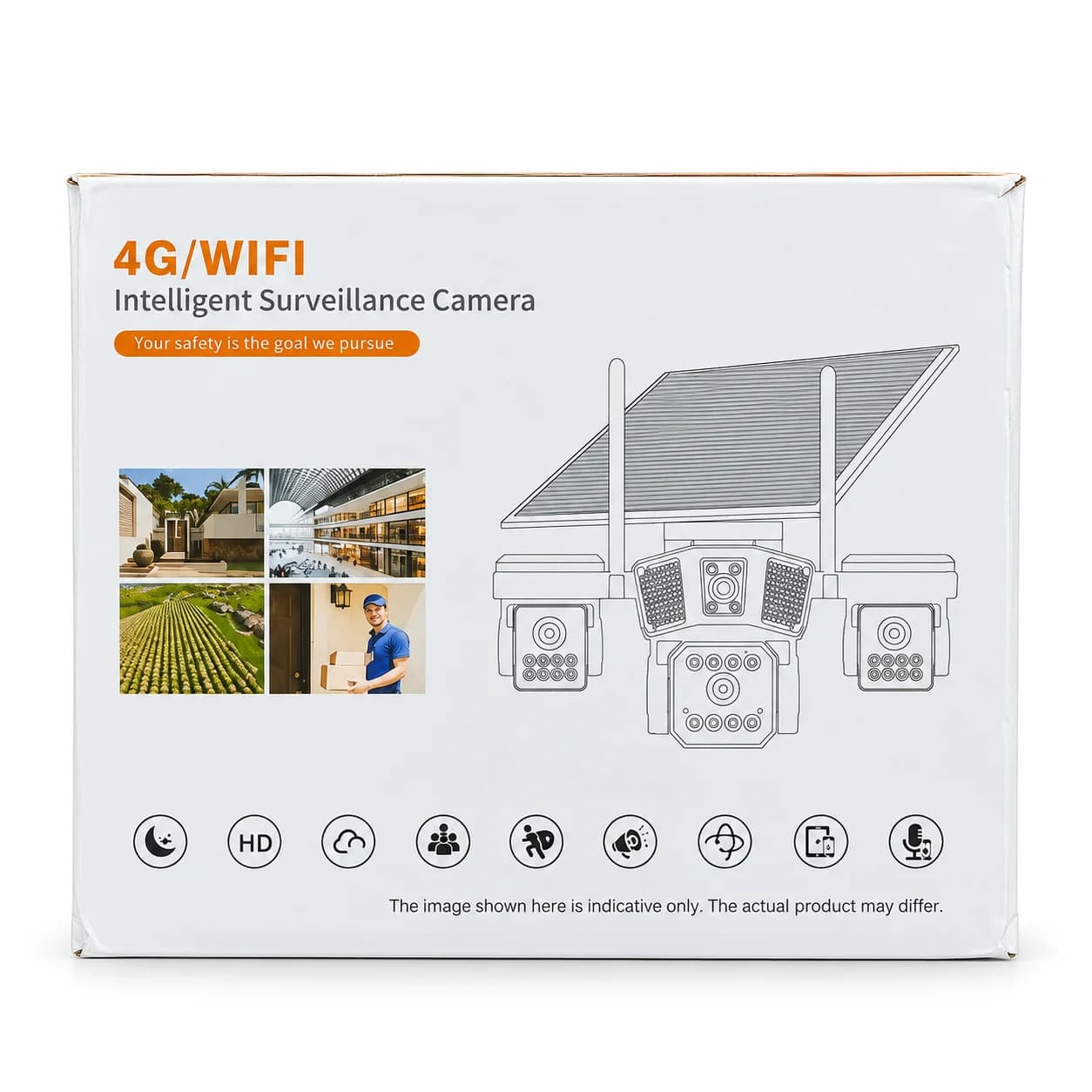 دوربین وای فای 4 لنزه برقی 4G/WIFI — تصویر ۳