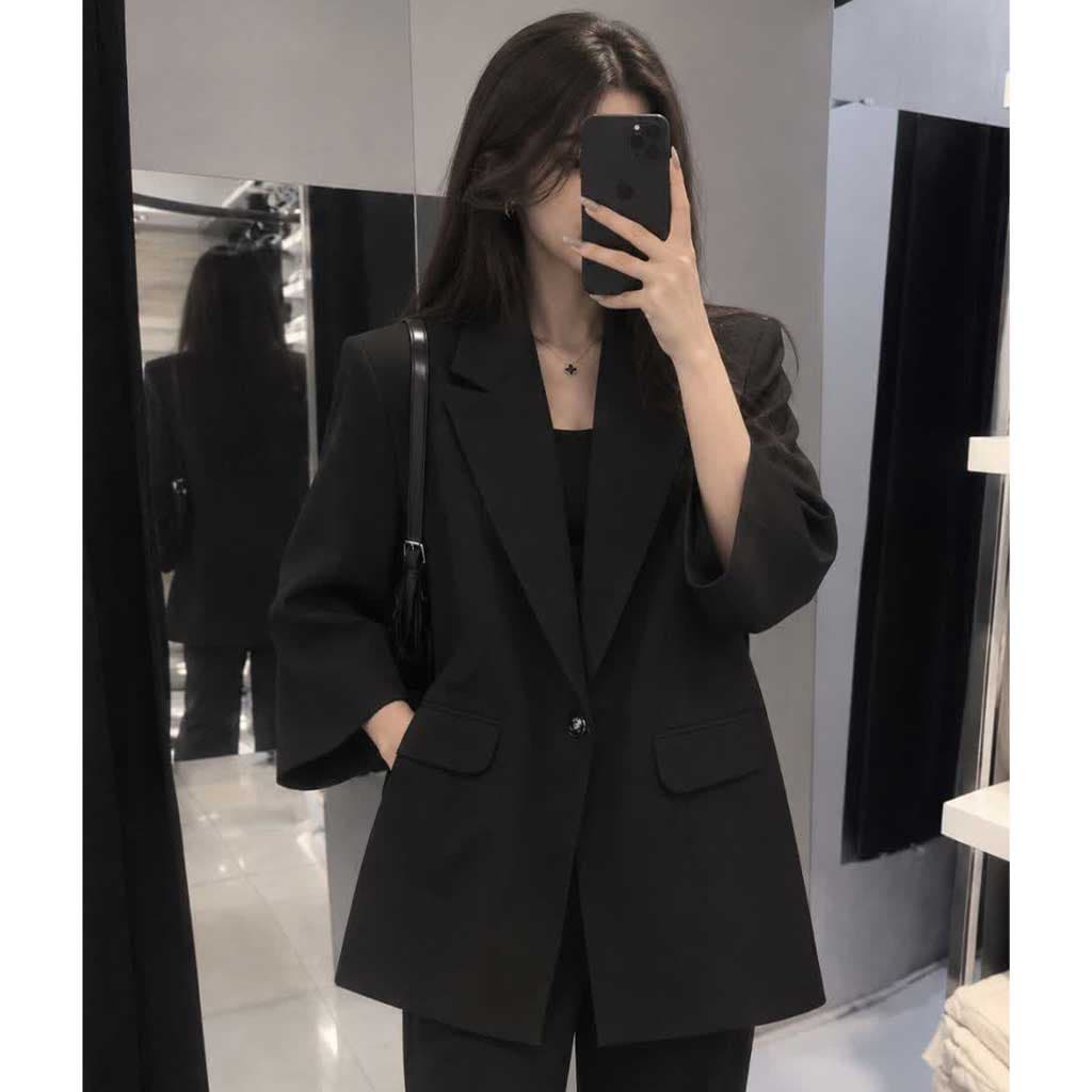 کت کرپ مزونی زنانه رنگ مشکی