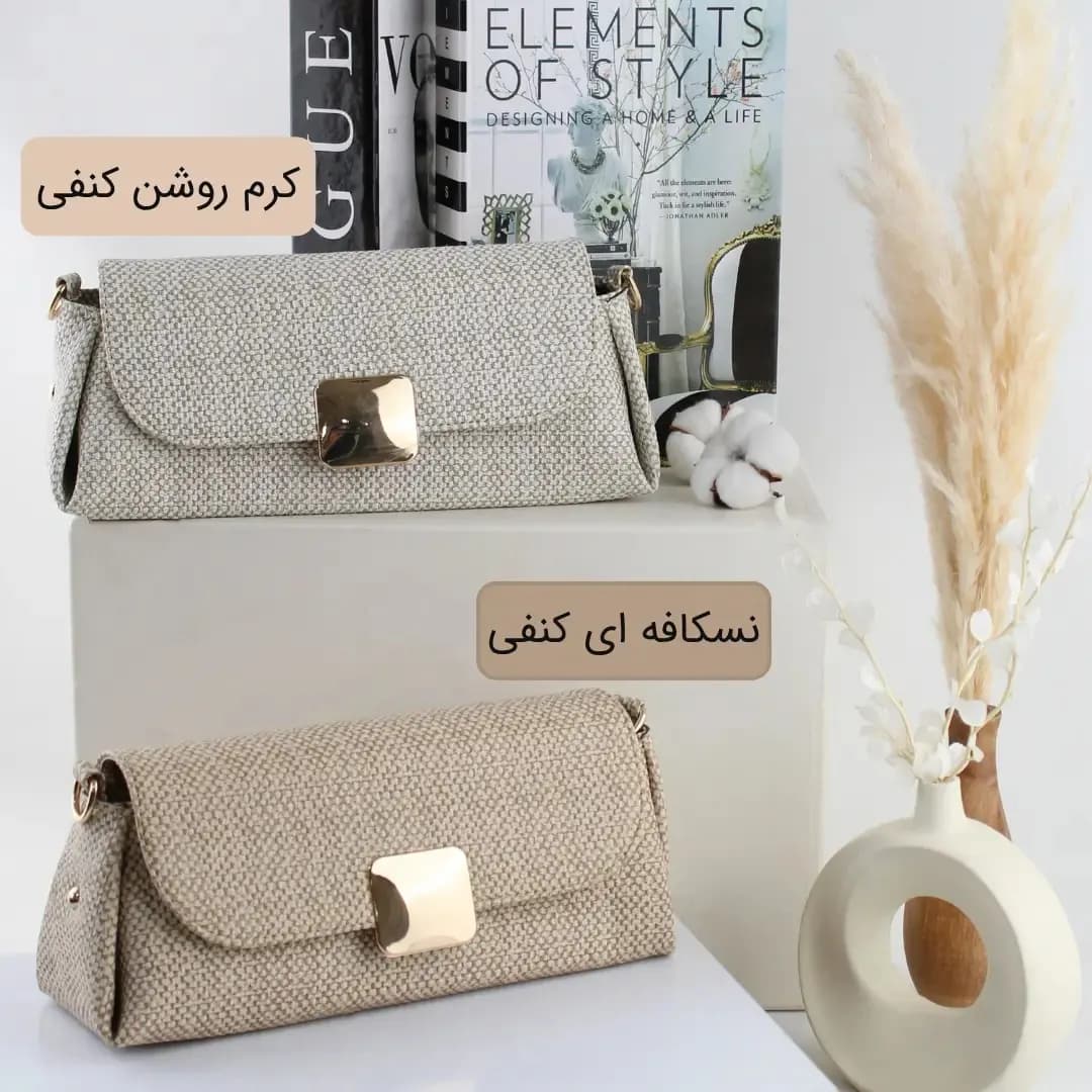 کیف پاسپورتی چرم مصنوعی زیپ و مگنت 30x14x9 سانتیمتر — تصویر ۲