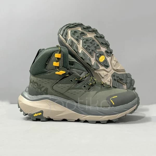 کفش کوهنوردی هوکا گورتکس سبز زیتونی / زرد Hoka Kaha 2 High GTX — تصویر ۶