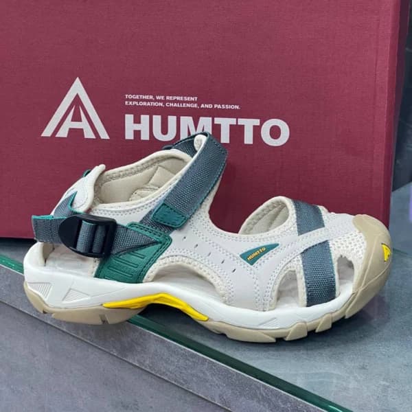 صندل طبیعت گردی زنانه هامتو اورجینال کرم سبز مدل HUMTTO HT9602-7 — تصویر ۴