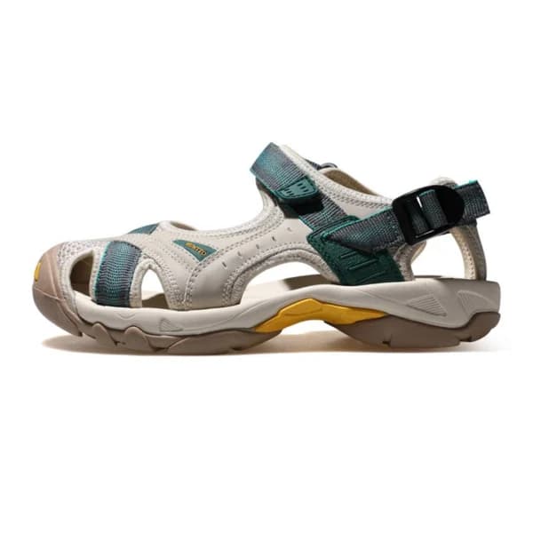 صندل طبیعت گردی زنانه هامتو اورجینال کرم سبز مدل HUMTTO HT9602-7