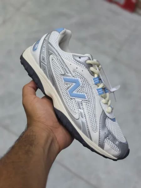 نیوبالانس 204 ال سیلور سفید آبی New Balance 204L U204LSWC — تصویر ۲