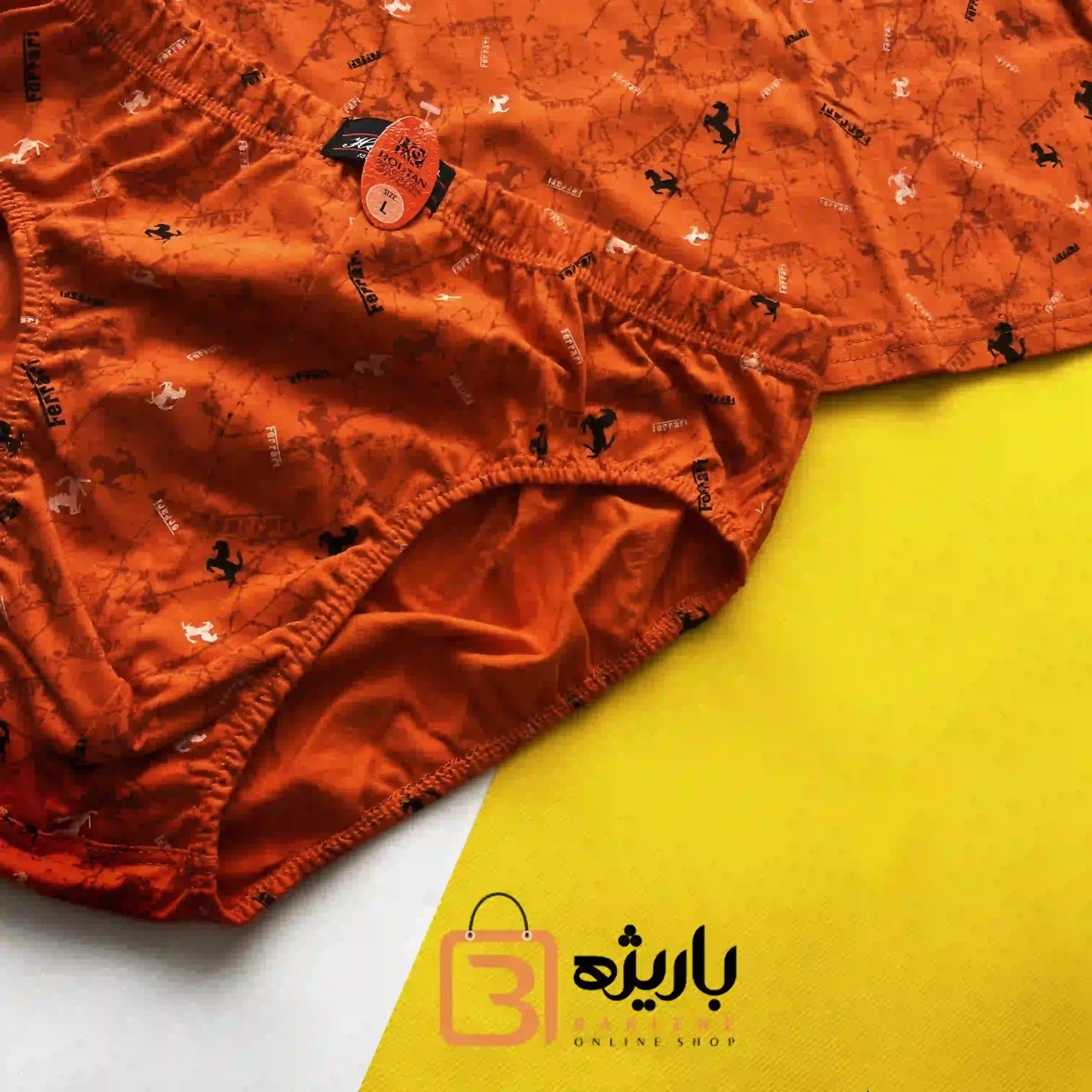 ست شورت و زیر پوش رکابی مردانه چاپی هوتن — تصویر ۳
