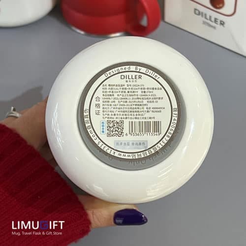 تراول ماگ درب لیوانی دیلر طرح تدی و گیلاس-Diller کد 0266 — تصویر ۸