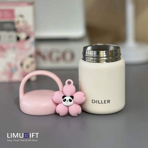 مینی تراول ماگ دیلر با آویز پاندا و شکوفه 200 میل-Diller کد 0259 — تصویر ۷
