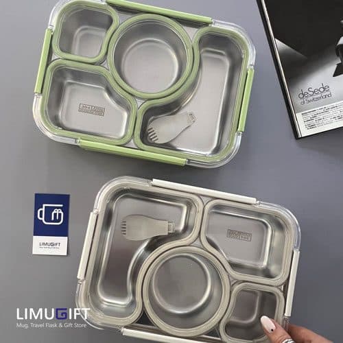 لانچ باکس واشردار داخل استیل 4 قسمتی کد 0235 — تصویر ۶