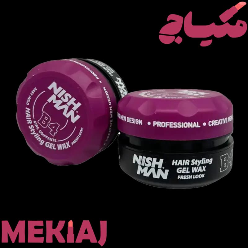 واکس مو نیش من مدل B4 – ژل واکس حرفه‌ای با نگهدارندگی قوی