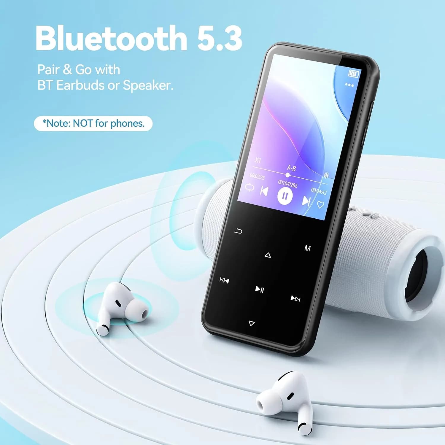 پخشکننده موسیقی MP3 بلوتوثی برند AGPTEK مدل JP8933 — تصویر ۷