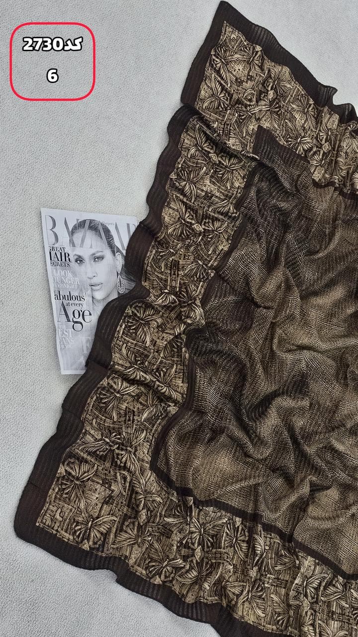 روسری اسکالر نخی قواره115 تضمینی کد2730 — تصویر ۷