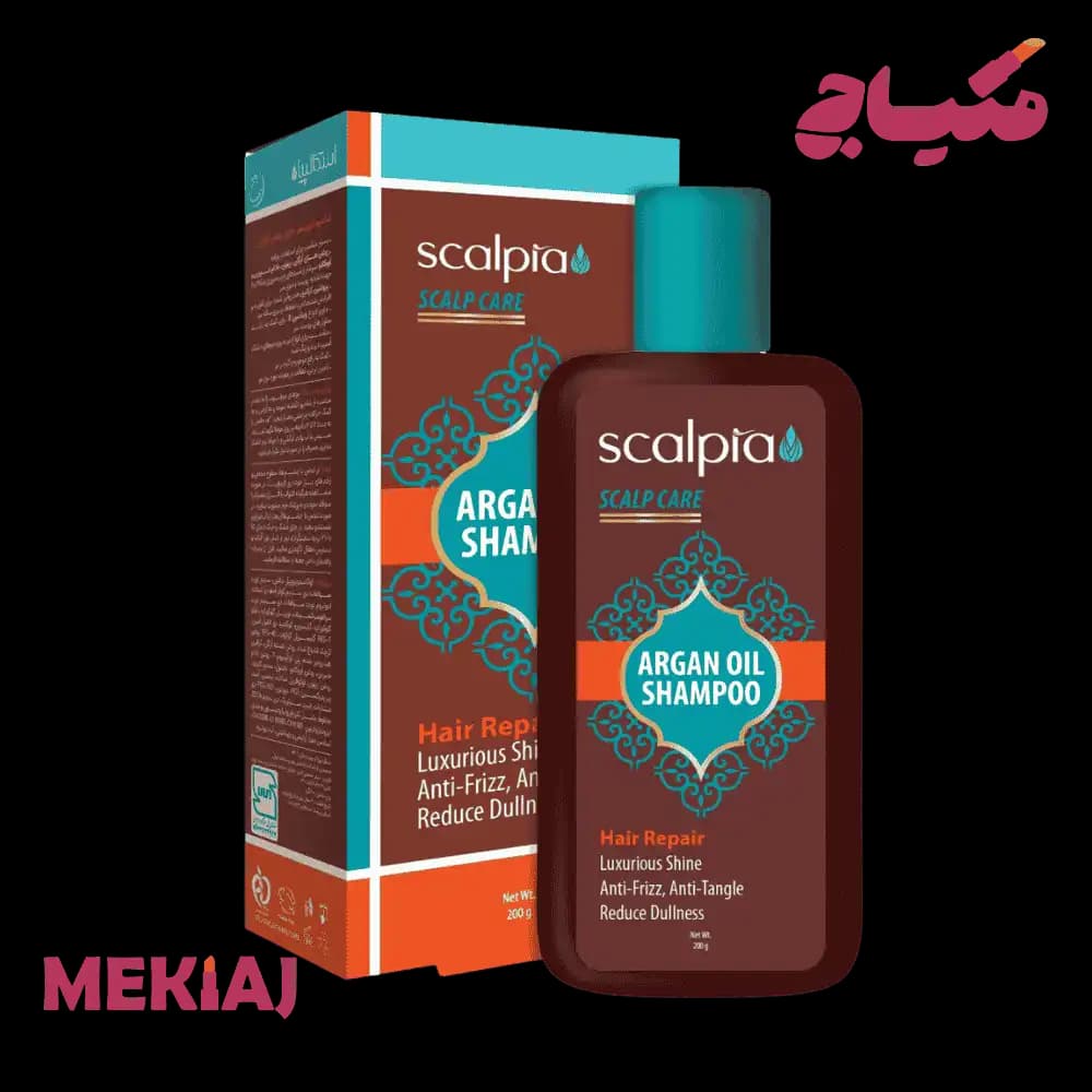 شامپو روغن ارگان موهای آسیب دیده اسکالپیا | Scalpia