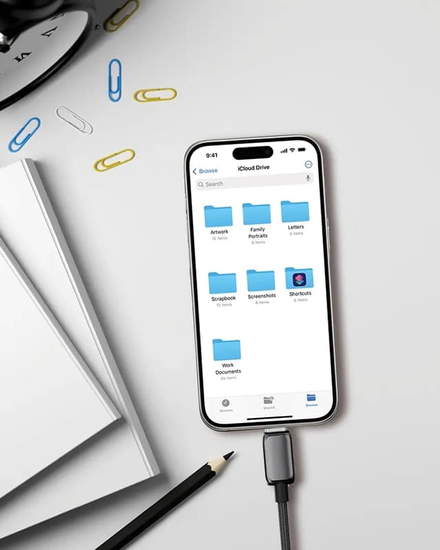کابل 100 سانتی متر USB C به USB C پاورولوژی Powerology Zinco Series USB-C to USB-C PWDC240DGY — تصویر ۵