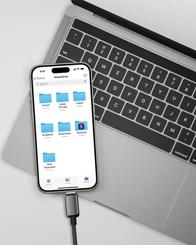 کابل 100 سانتی متر USB C به USB C پاورولوژی Powerology Zinco Series USB-C to USB-C PWDC240DGY — تصویر ۴