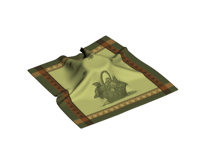 دانلود آبجکت تری‌دی‌مکس حوله مدل Towel-48