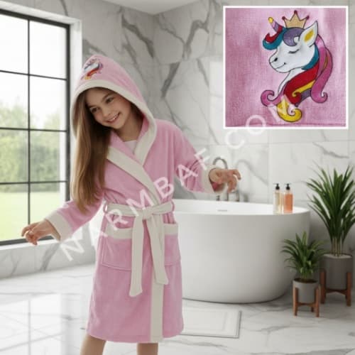 حوله تن پوش کودک پرنسا سایز 100 (صورتی روشن)