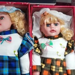عروسک تپل سایز 61 سانت جعبه دار بزرگترین باربی قدی عروسک موزیکال دختر — تصویر ۶