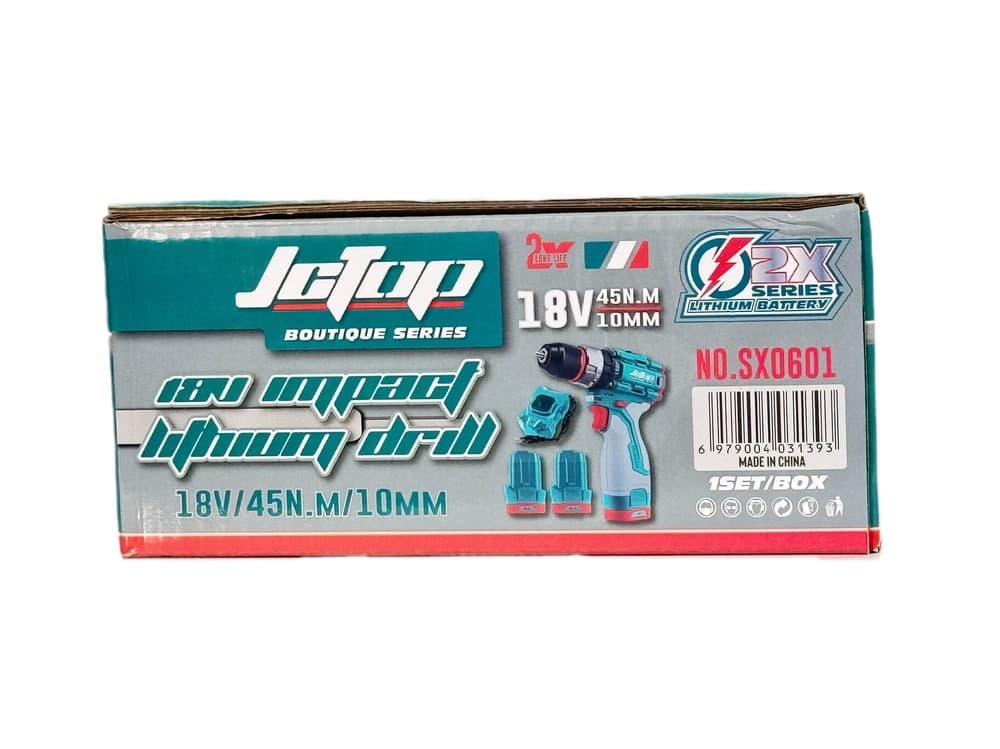 دریل پیچگوشتی شارژی 2 باتری جی سی تاپ مدل SX0601 — تصویر ۷