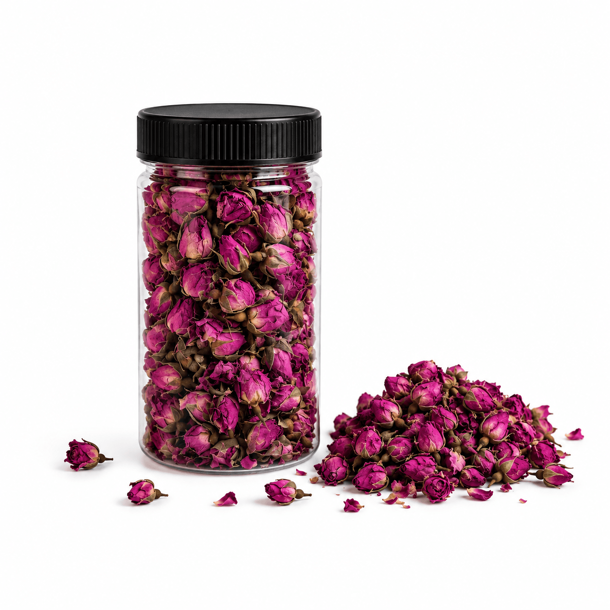 غنچه گل محمدی خشک/ ظرف 75 گرمی درجه 1