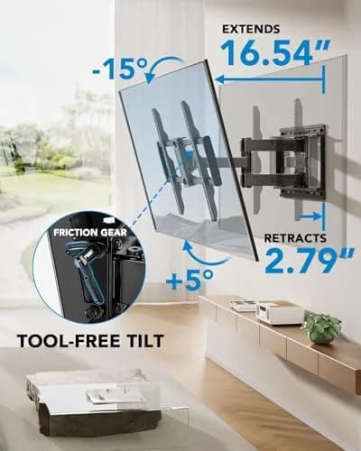 پایه دیواری تلویزیون متحرک Pipishell مدل PILF12 – تلویزیون‌های 42 تا 85 اینچ — تصویر ۶