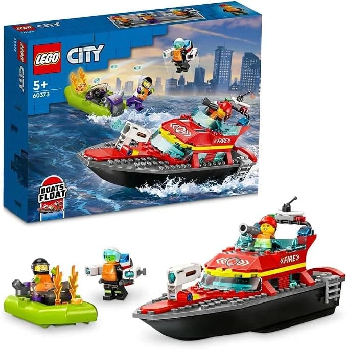 لگو سیتی مدل قایق نجات آتشنشانی (LEGO City Fire Rescue Boat 60373)