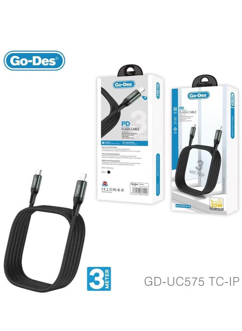کابل شارژ و انتقال داده گودس مدلgd-ucc575 TC-IP