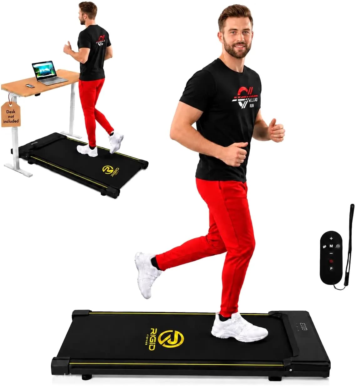تردمیل زیرمیزی RIGID FITNESS | پیاده‌روی و دویدن سبک با کنترل از راه دور